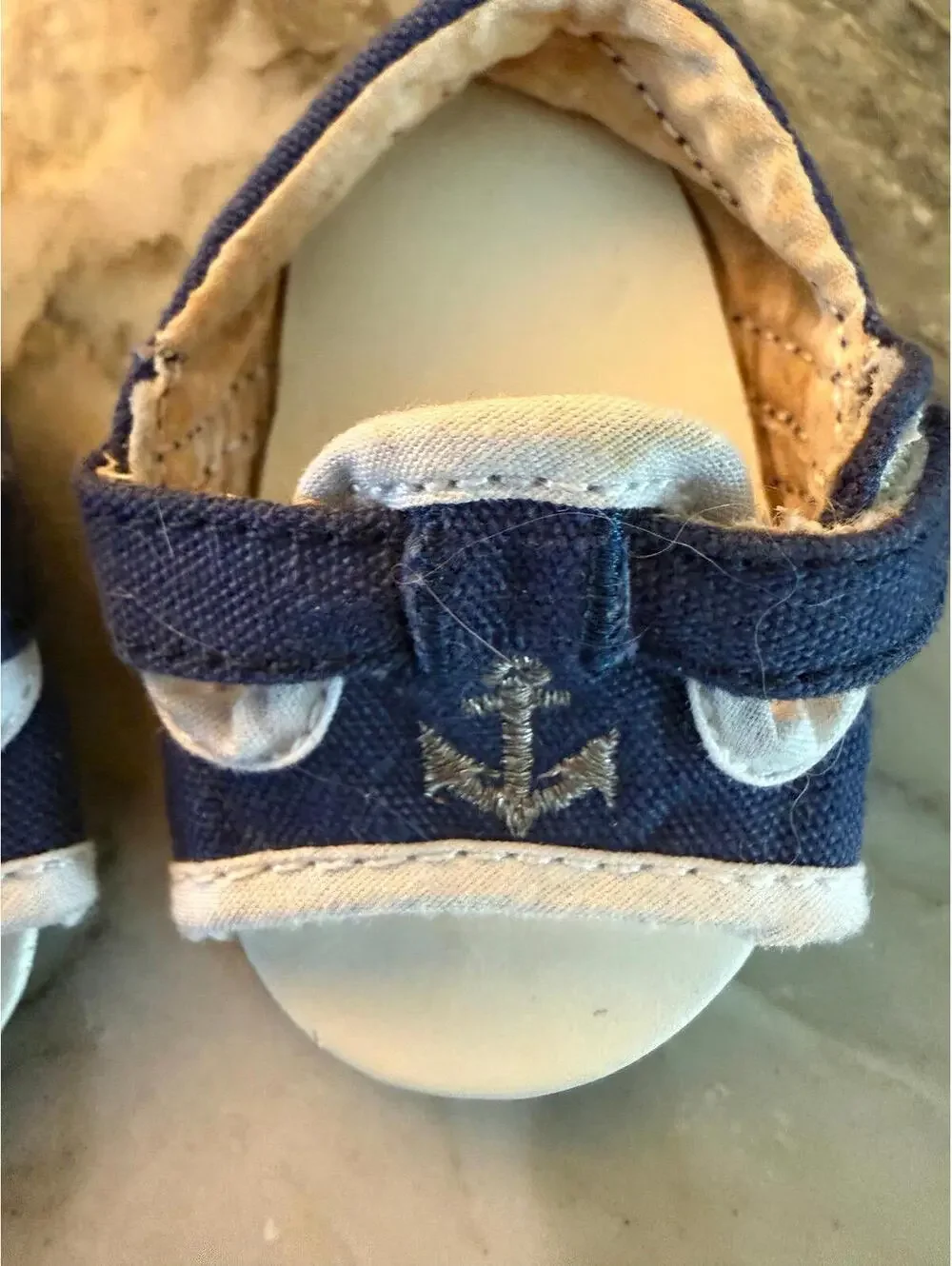 Pleasant Company American Girl Bitty Baby girls anchor navy shoes A904